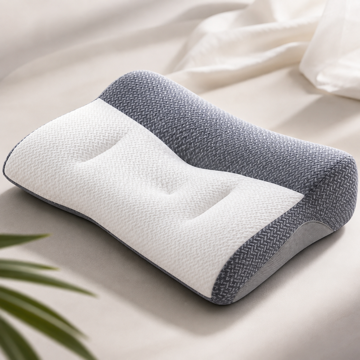Almohada de apoyo cervical viscoelástica